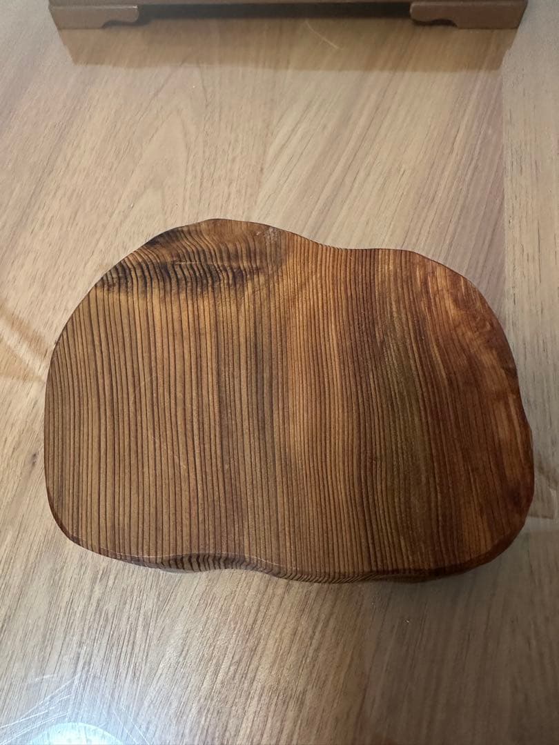 木製 福の神像 ガラスケース屋久杉台座付き