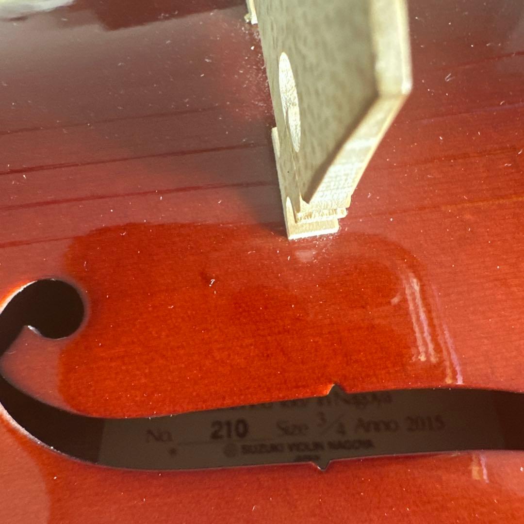 SUZUKI 3/4バイオリン 本体 弓　ケース付き