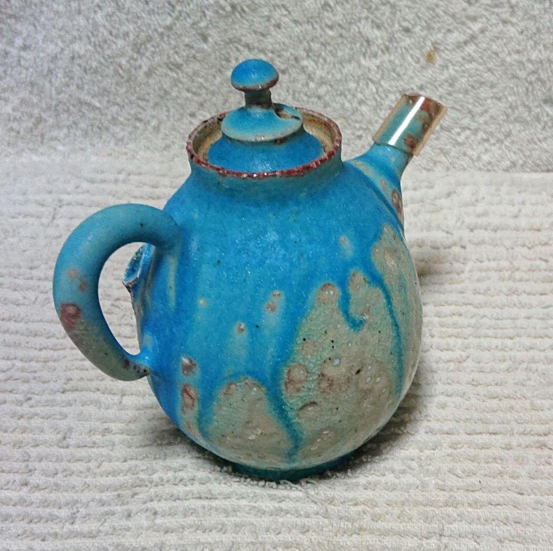 常滑山田想作急須 木箱付きA471