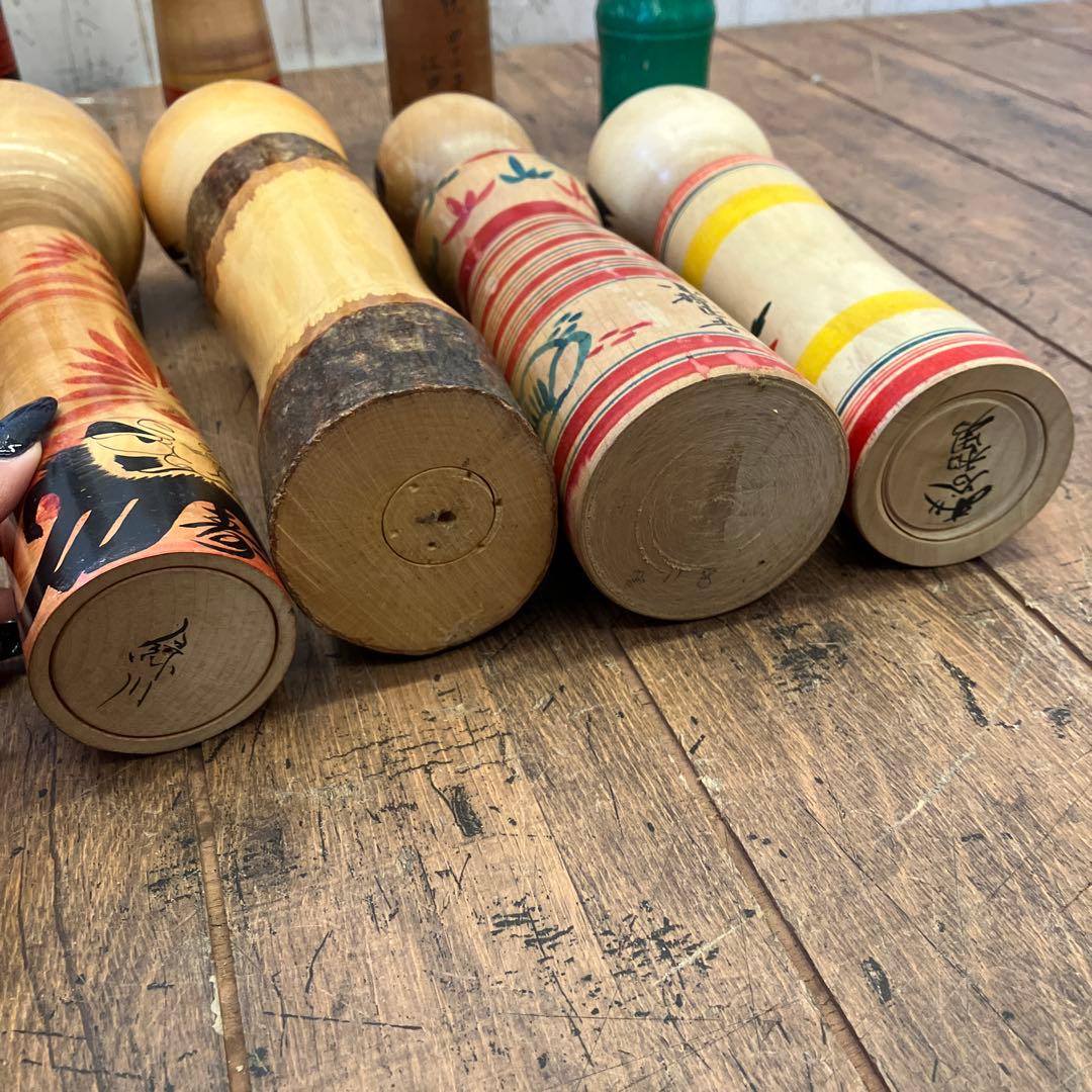 昭和レトロ こけし 小芥子 20体セット セット売り まとめ売り 木製 郷土人形