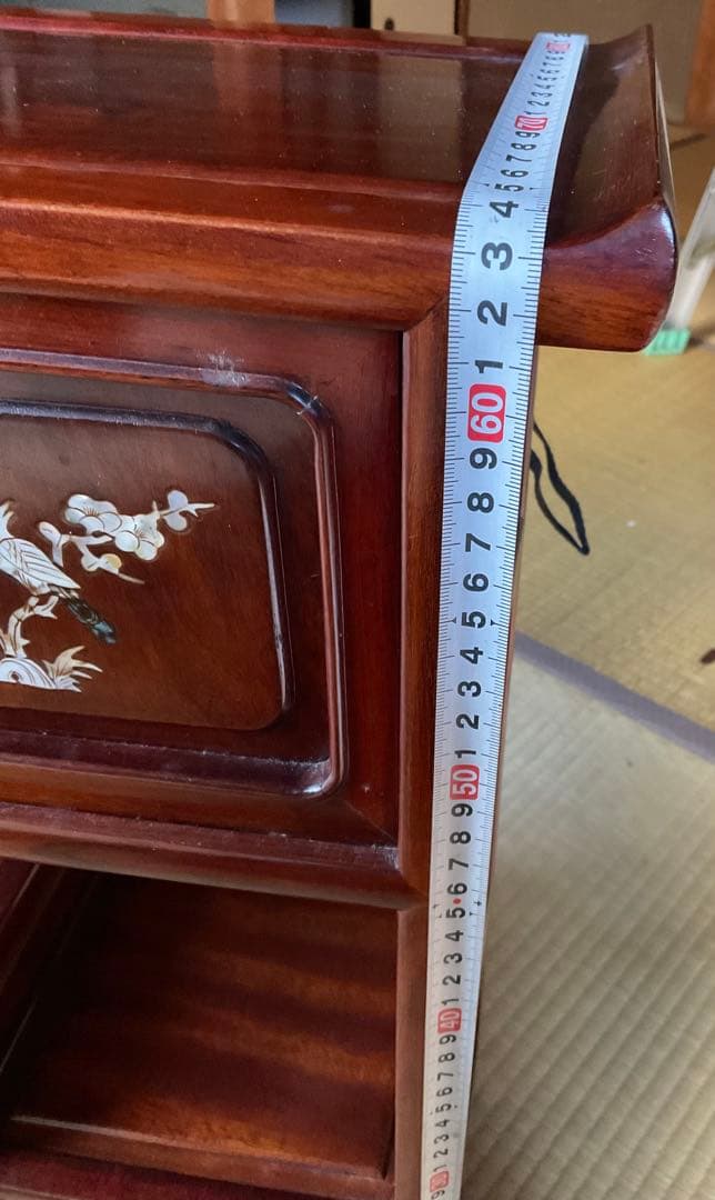 飾り棚 茶棚 茶箪笥 飾棚 茶道具 螺鈿細工 中国 家具 レトロ アンティーク