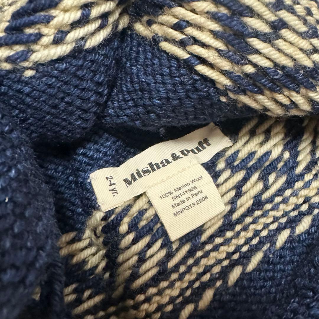 帽子 misha&puff zigzag pointy ink