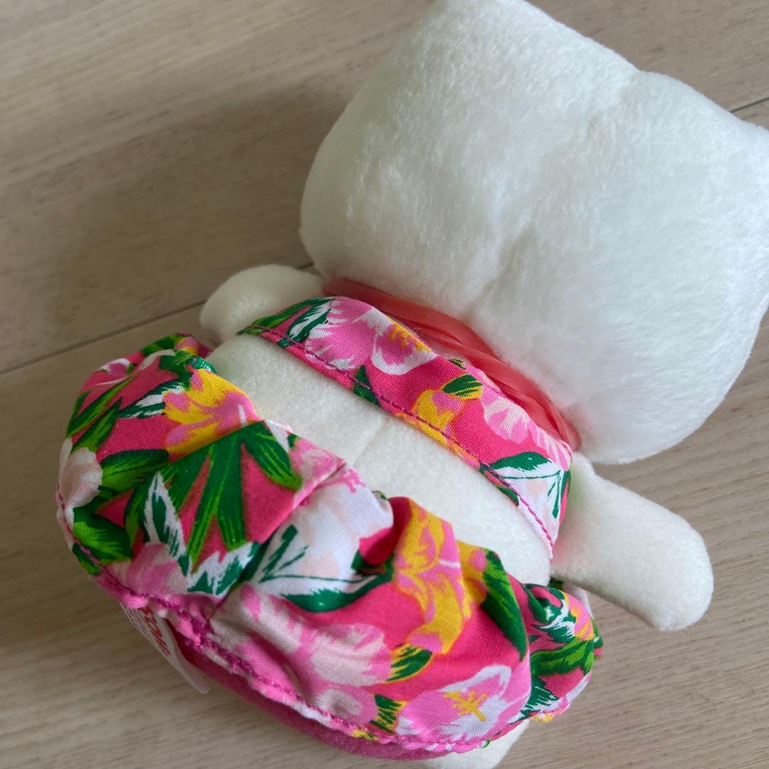 サンリオ　ハワイアンハローキティ ぬいぐるみ　平成レトロ　ハイビスカス　レア