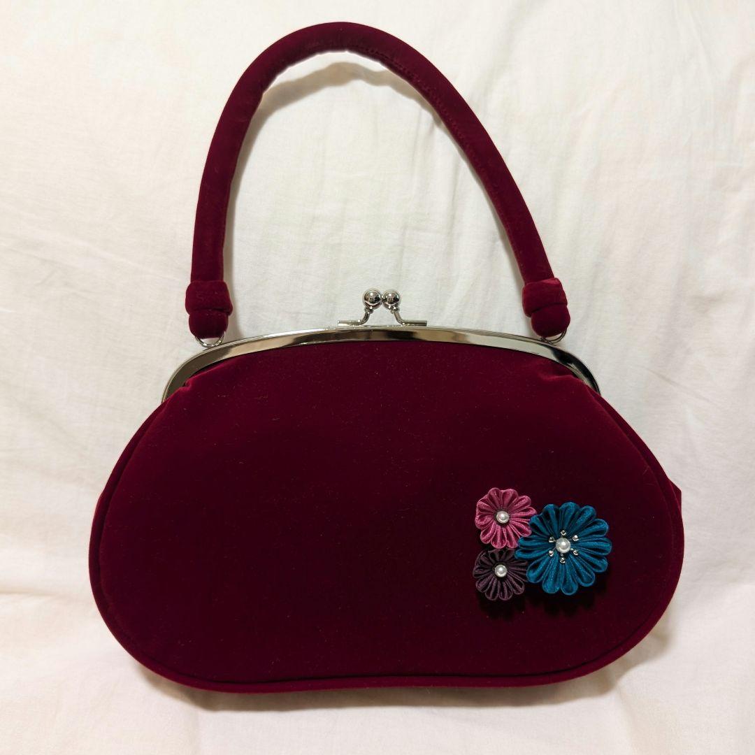 【美品】成人式 卒業式 振袖用 小物セット （バッグ・草履・ファー・髪飾り）