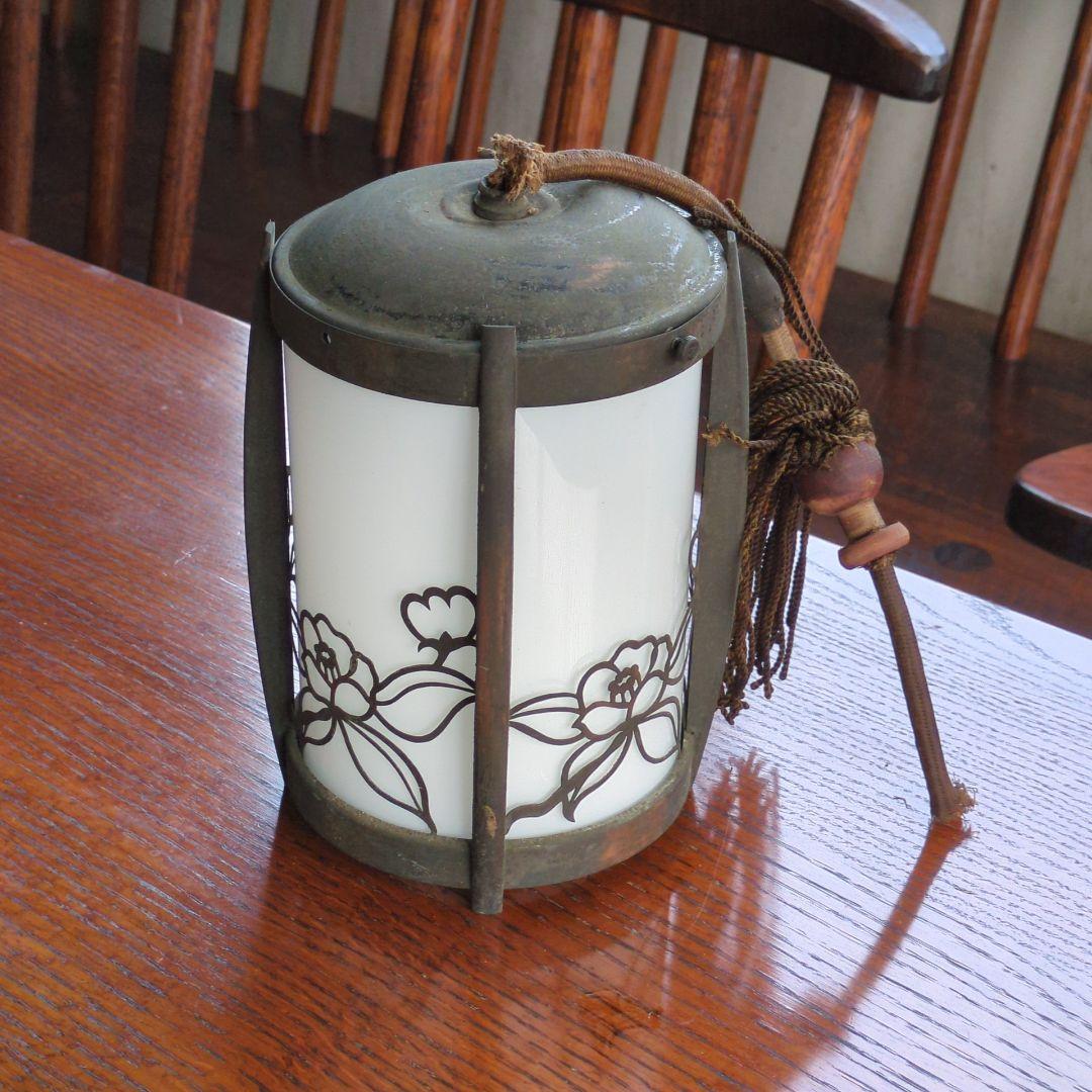 迎賓館　大正ロマン◆照明 ペンダントライト アンティーク　乳白 ランプ　電笠