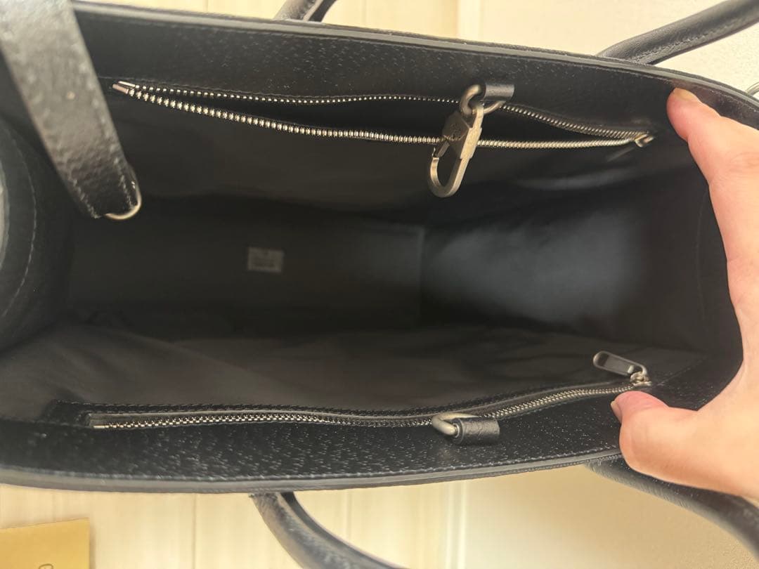 【極美品】グッチ　GUCCI ブラック ビジネス　トートバッグ