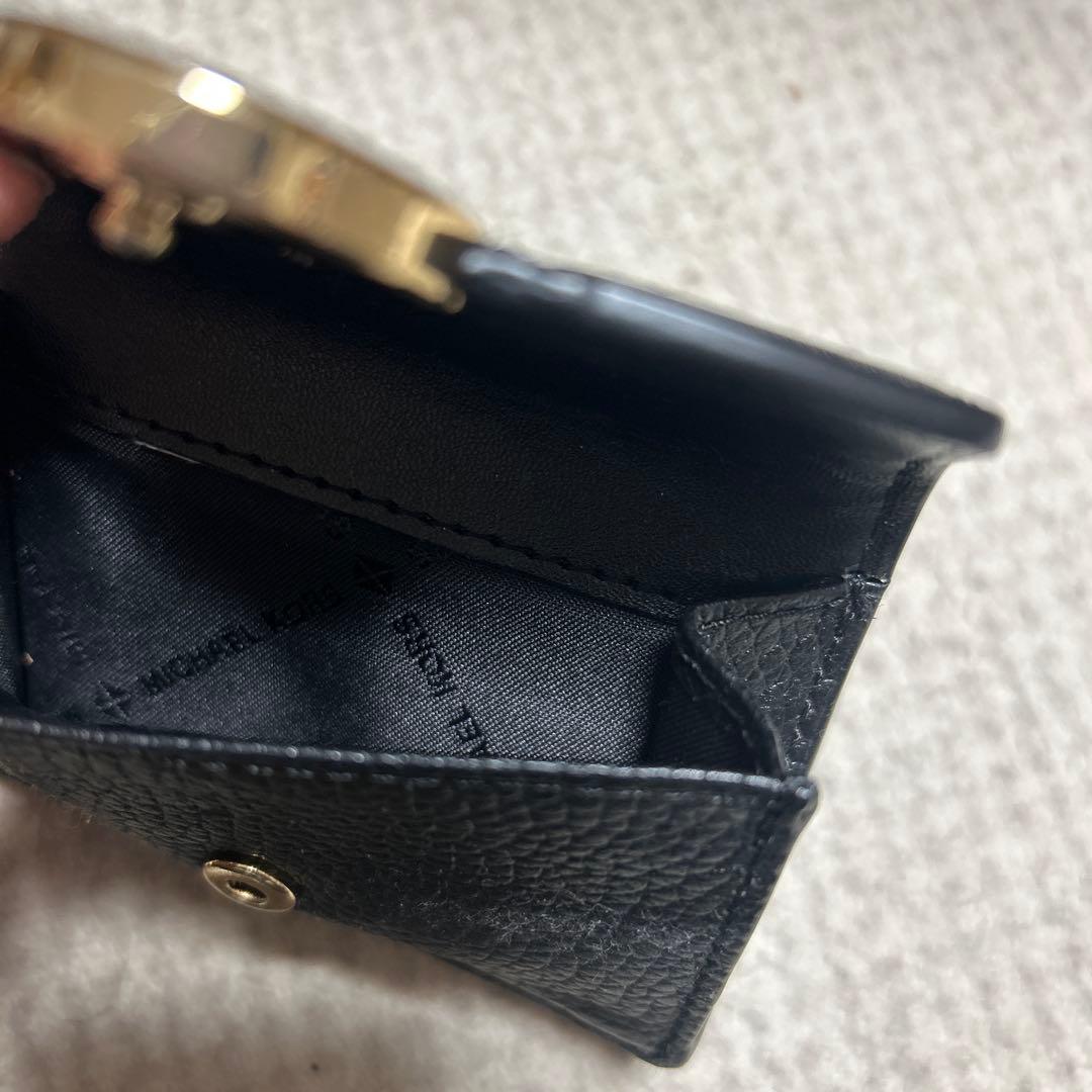 マイケルコース 小銭　財布　折り畳み　黒