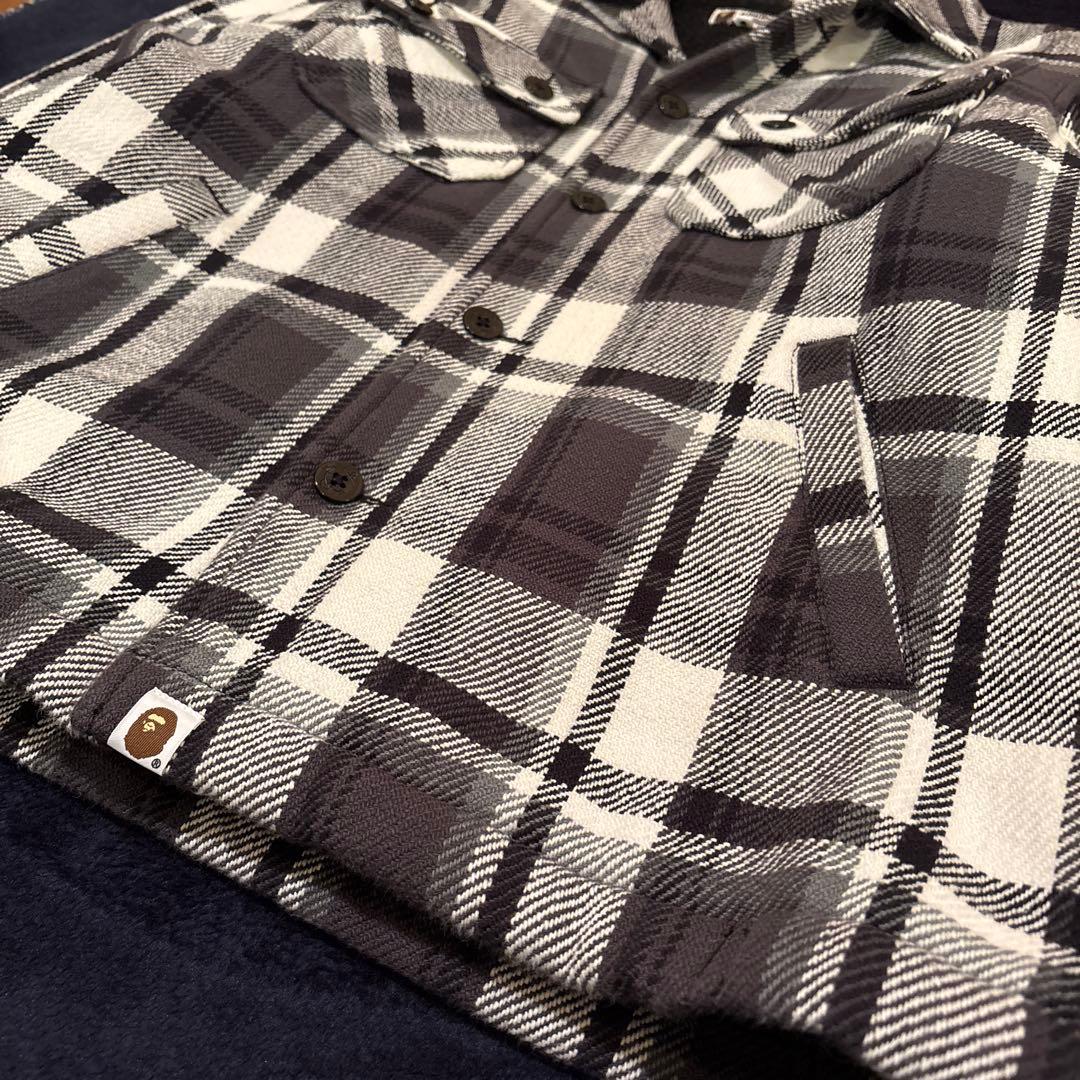 A BATHING APE CPOジャケットエイプ チェック　キムタク