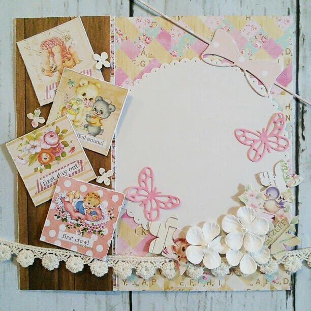 ★tumo★ スクラップブッキング  キット  6インチ♪  No,77