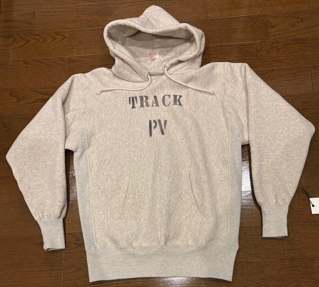 完売品　Champion 後付けパーカー ステンシルプリント リバースウィーブ