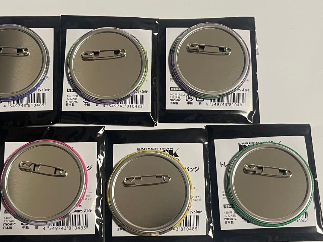 DARKER THAN BLACK 缶バッジ 8種まとめ売り