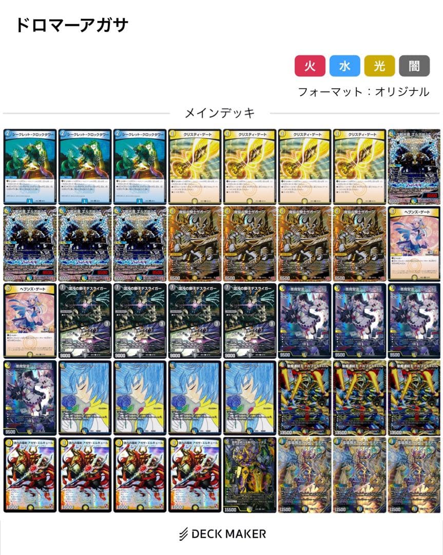 ドロマーアガサ　デッキ　アガサエルキュール