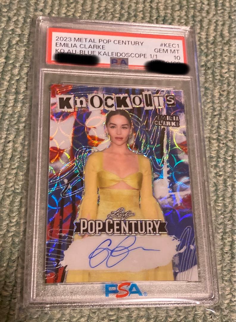 エミリア・クラーク 直筆サイン PSA10 1/1