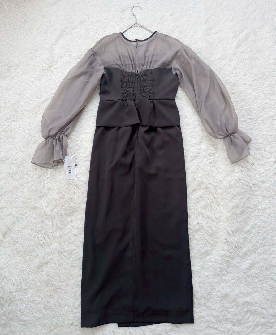 タグ付✨ ANDRESD キャンディスリーブ ビスチェ ワンピース オーガンジー