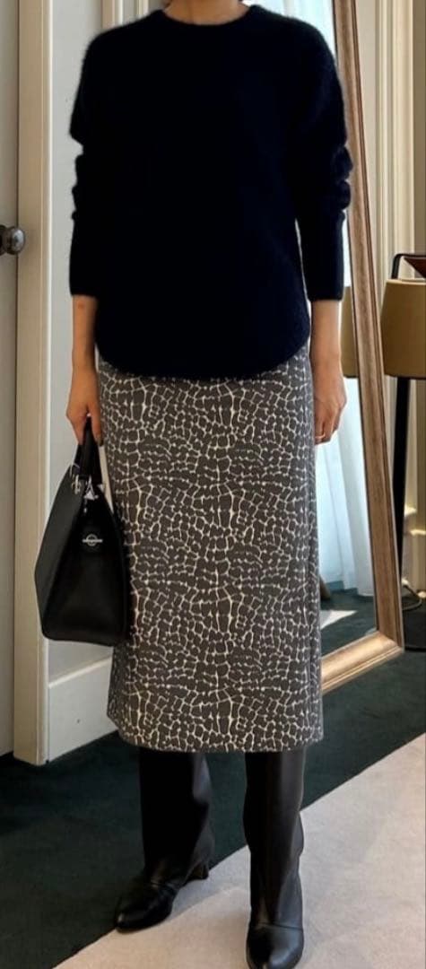 TOMORROWLAND collectionアニマルストレッチタイトスカート