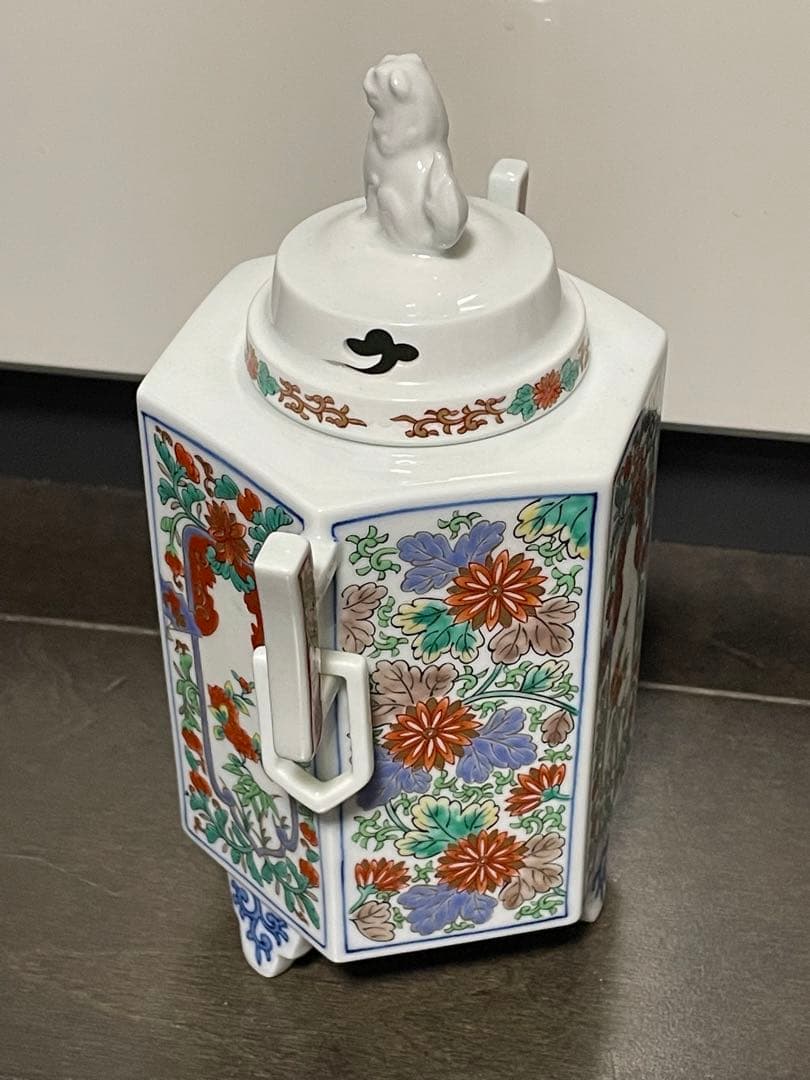 弥左衛門　色絵香炉