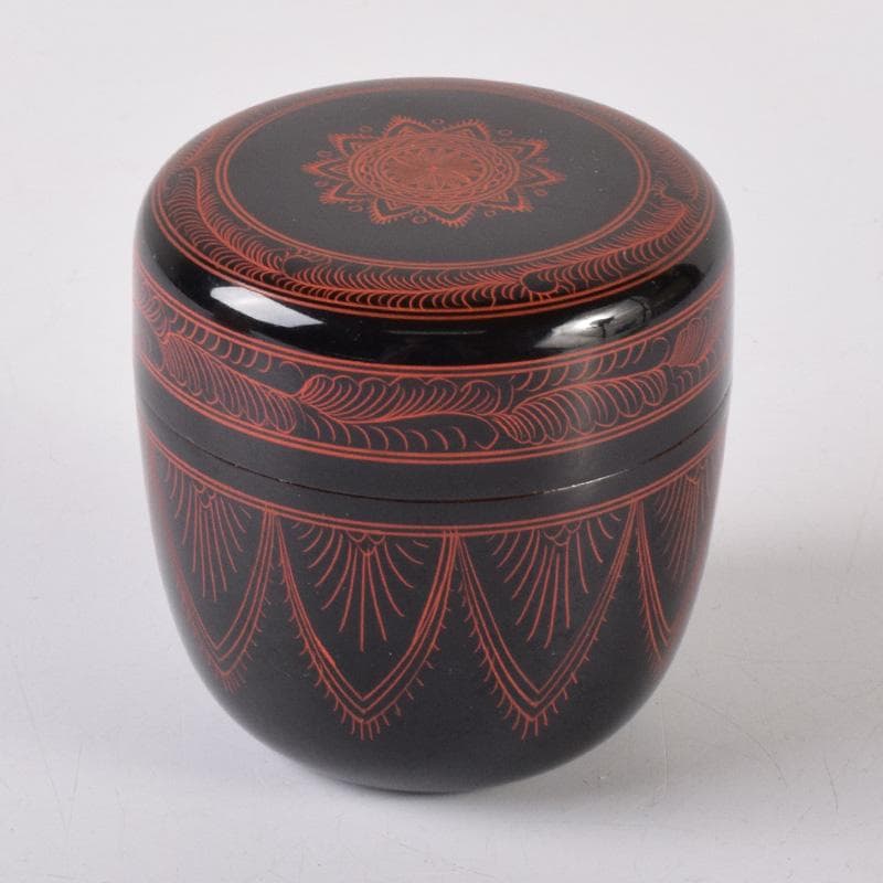 茶道具　蒟醤塗　キンマ塗　棗　合わせ箱　V　7382