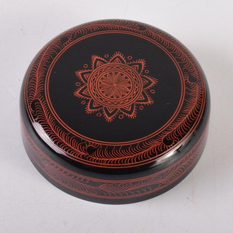 茶道具　蒟醤塗　キンマ塗　棗　合わせ箱　V　7382