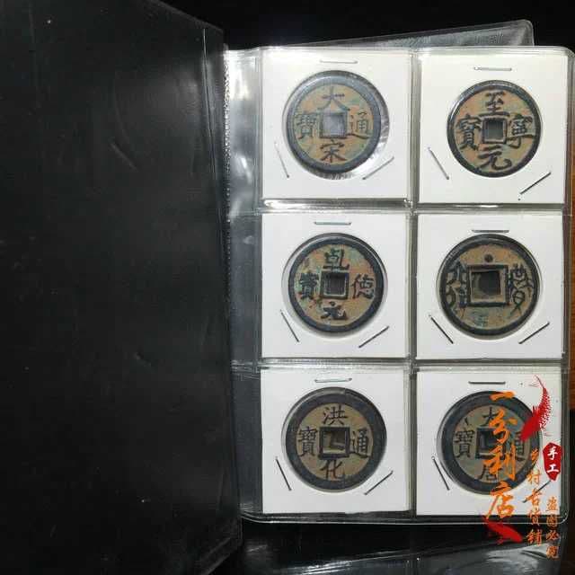 中国貨幣の銅貨，記念パンフレット，合計60枚，コレクション，骨董品