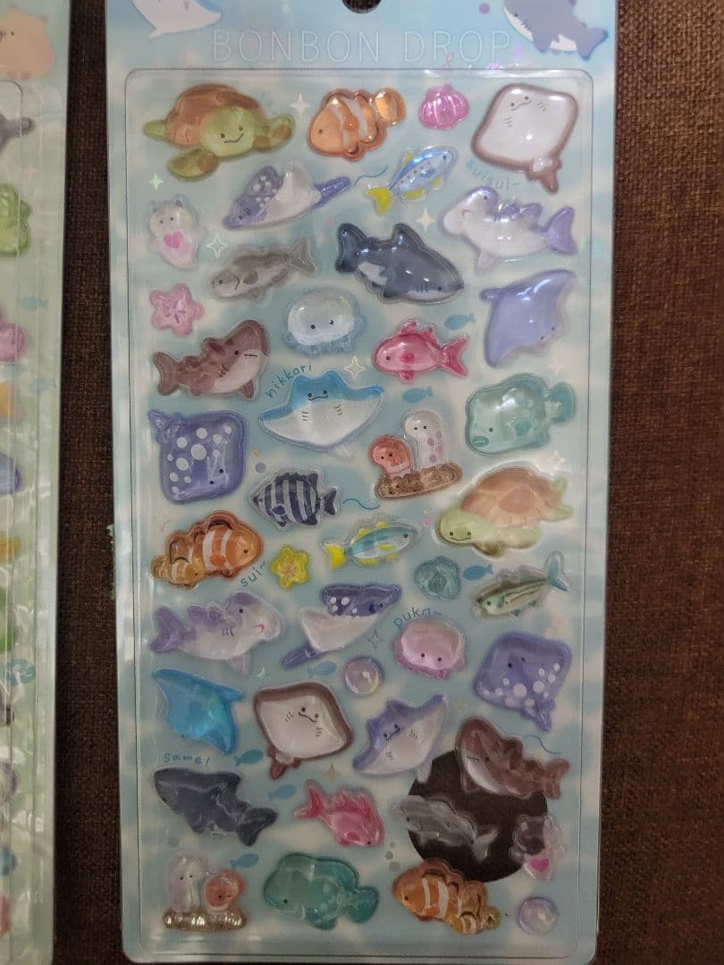 水族館限定　ボンボンドロップシール　ボンドロ　海の生き物　水族館