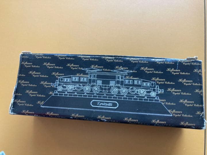 ドイツ製　機関車クロコダイル　ガラス製置物