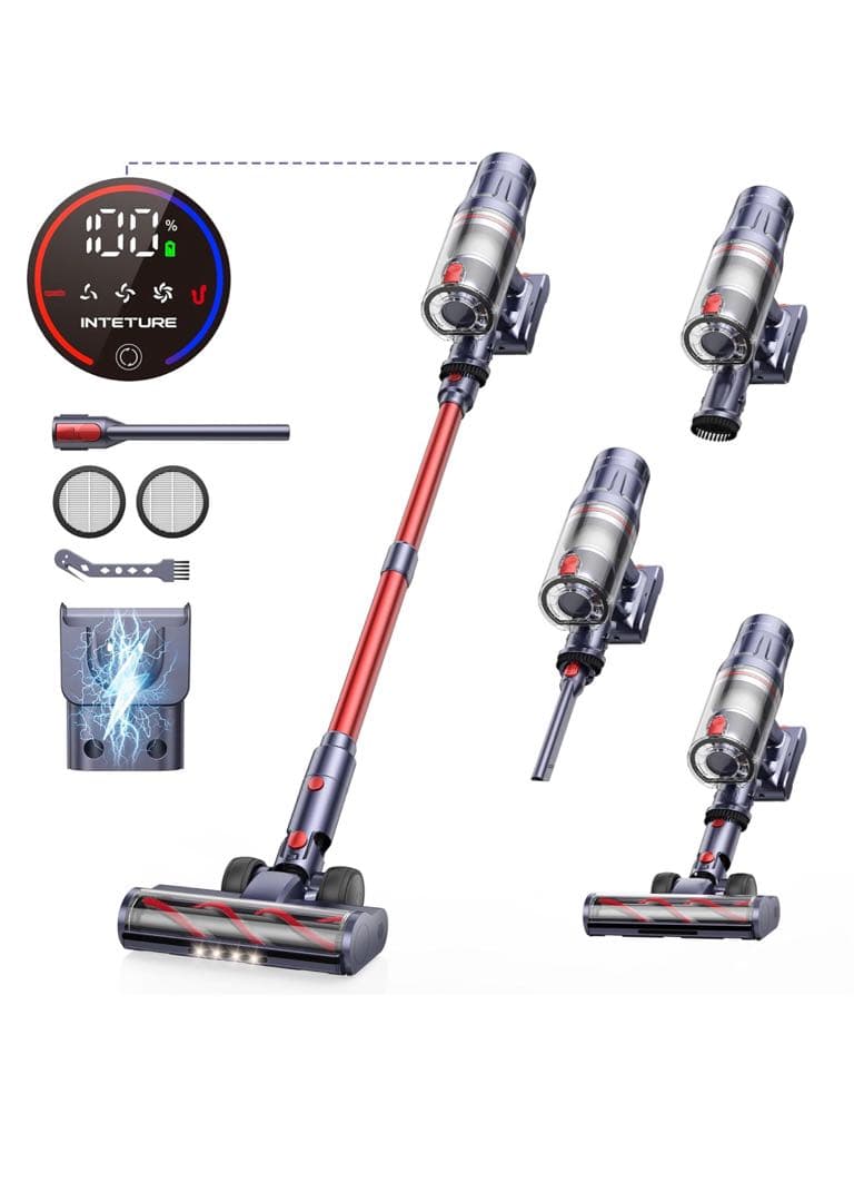 510013 掃除機 コードレス 自立式 壁掛け充電可能　50KPa超強力吸引