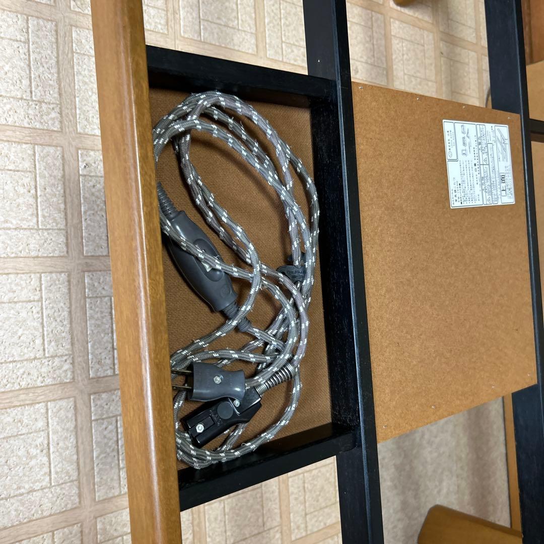 冬準備〜山善家具調こたつ　継足付き　取説付き　110×75 ユニットヒーター