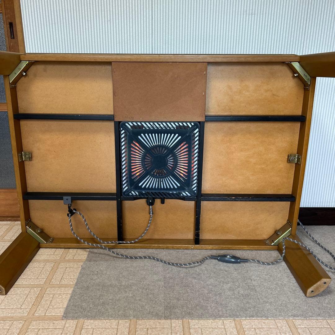 冬準備〜山善家具調こたつ　継足付き　取説付き　110×75 ユニットヒーター