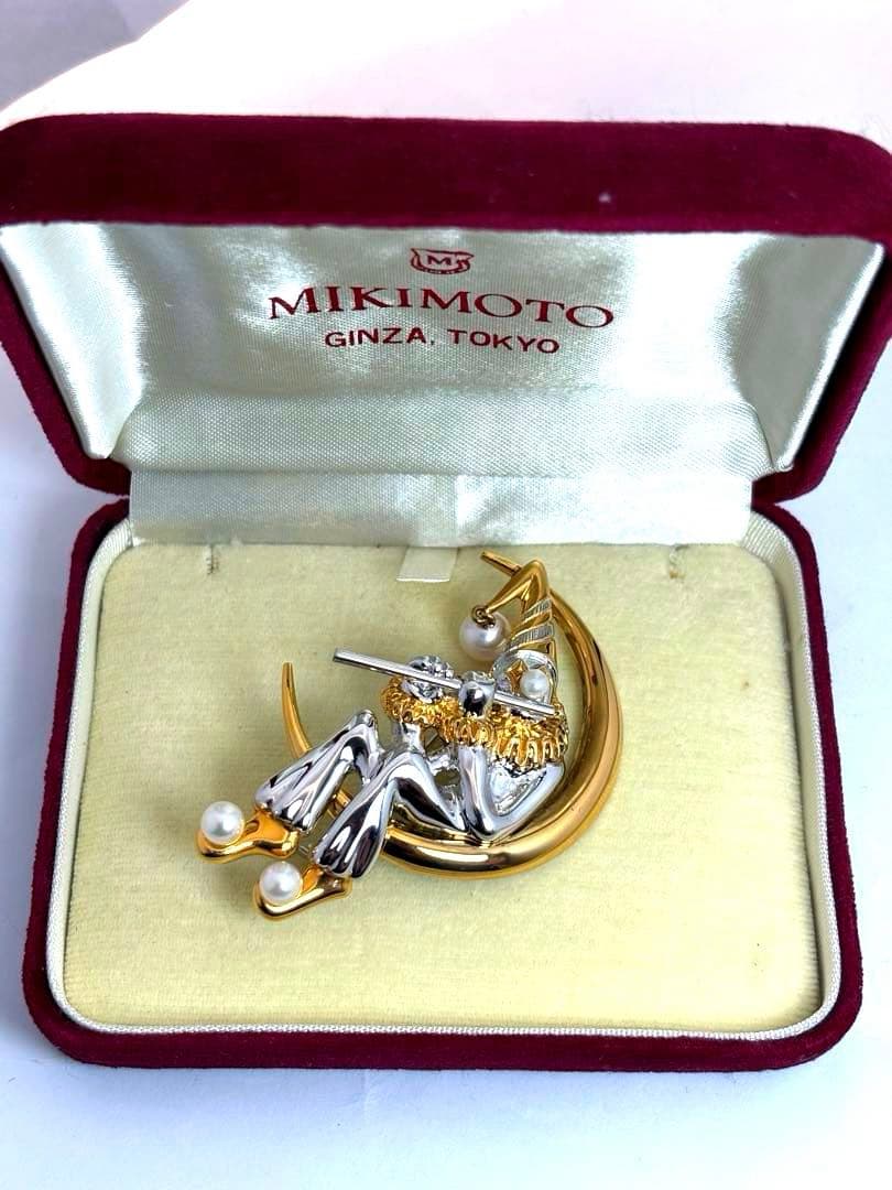 ミキモト ブローチ シルバー パール レディース MIKIMOTO