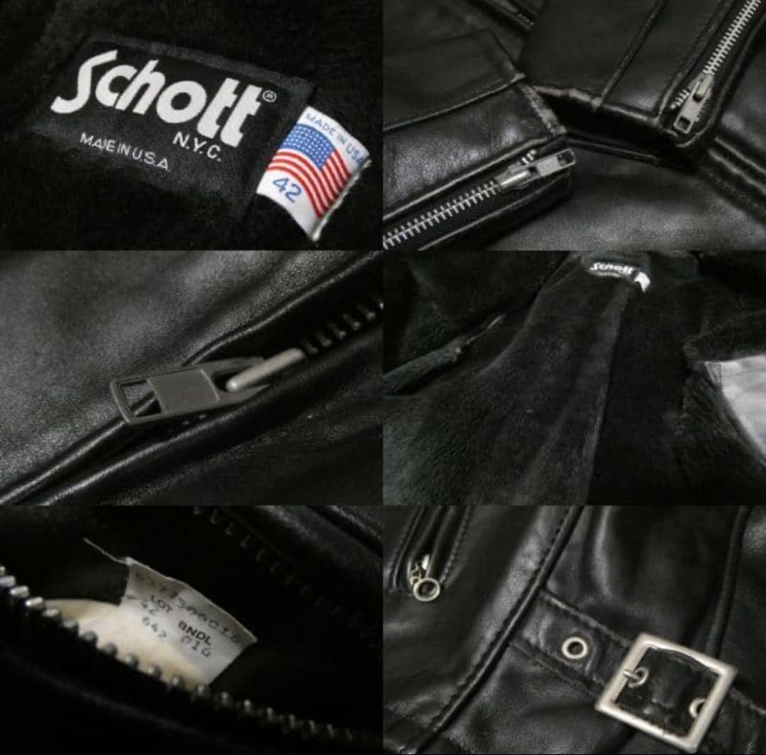 Schott 642 シングルライダース KINGサイズ42