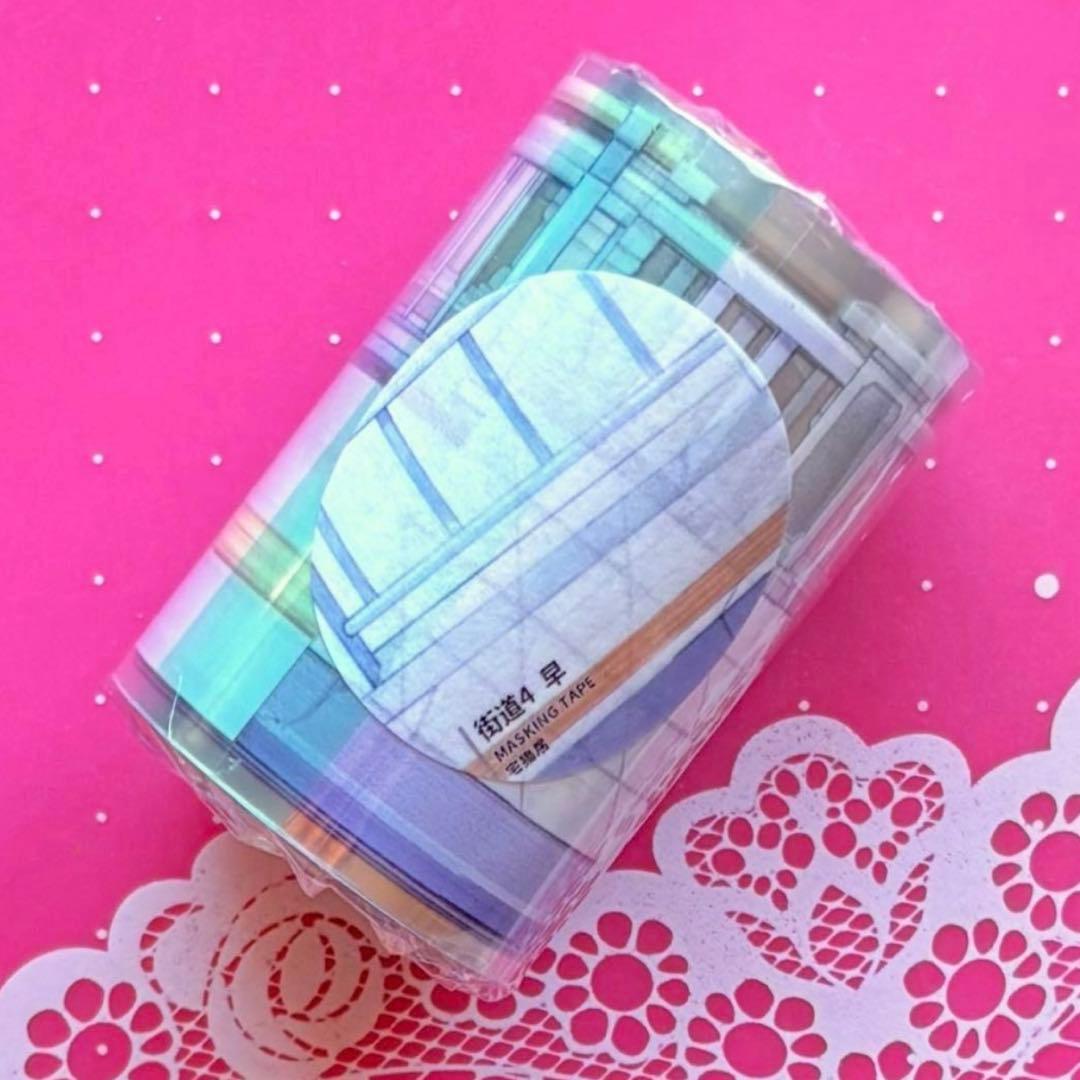PET 街道4大6cm×5m 海外マスキングテープ ガードレール