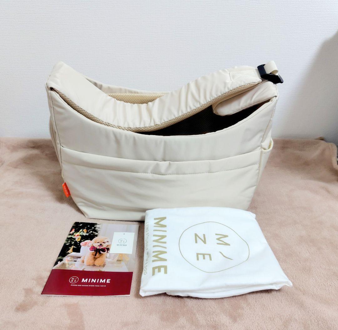 MINIME　ミニミー　CROSS CARRY BAG M　アイボリー　中古品