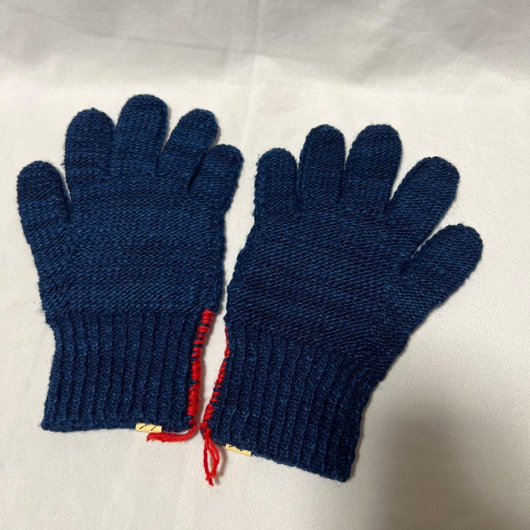 visvim KNIT GLOVE N.D. 藍染め　ニットグローブ　手袋
