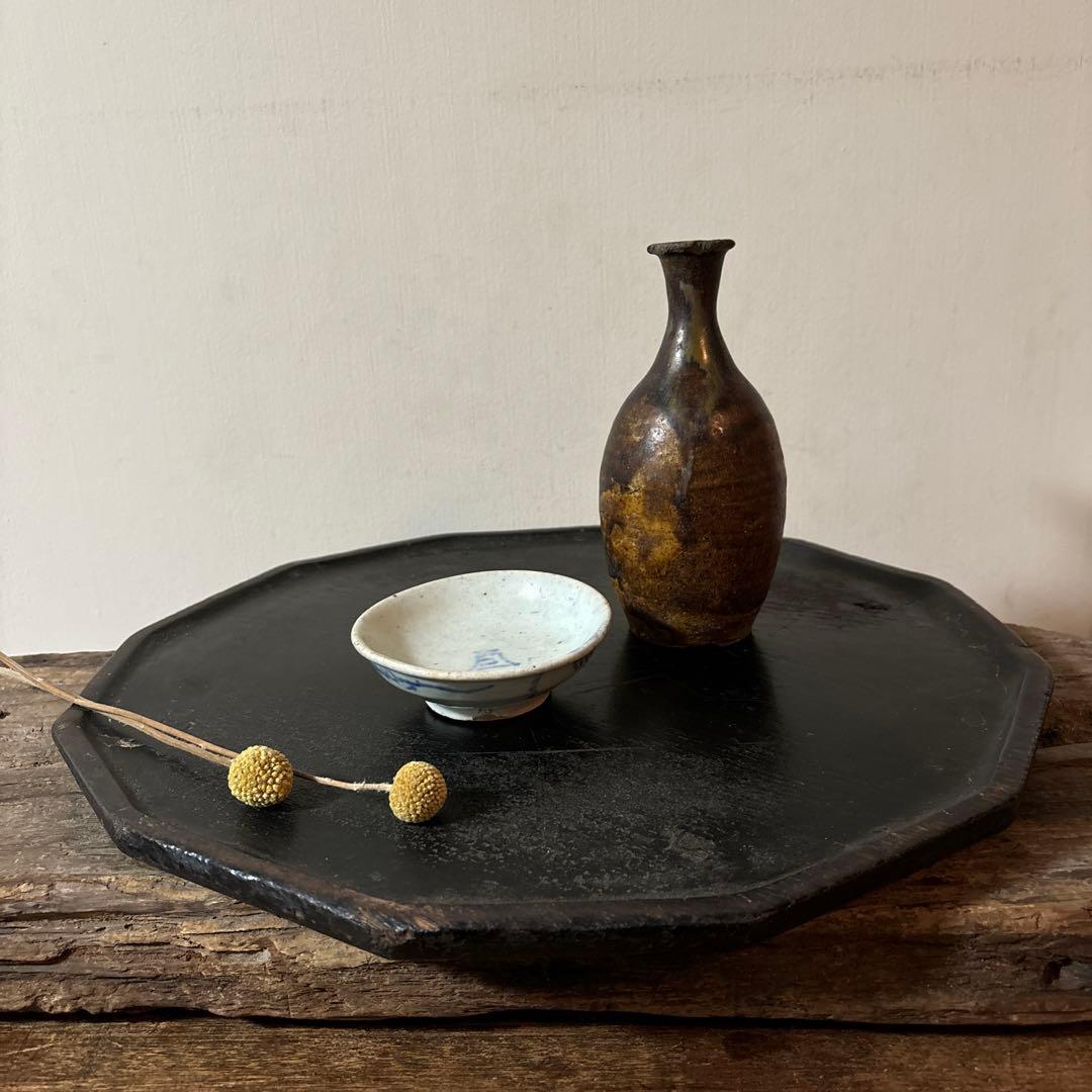 李朝染付盃　分院　白磁　ぐい呑み　猪口　アンティーク　酒器　朝鮮古陶磁　白洲正子