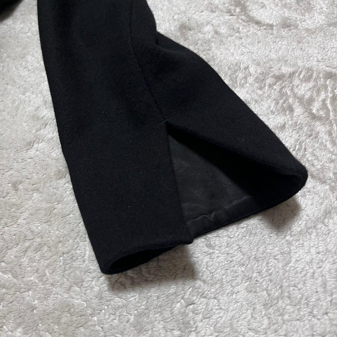 Leo　　　ウール　ダブル　チェスターコート　黒