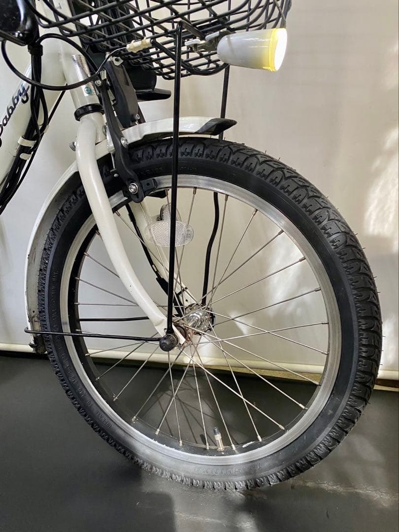 1年保証 ヤマハ　パスバビー　20インチ　子供乗せ　白色　電動アシスト自転車