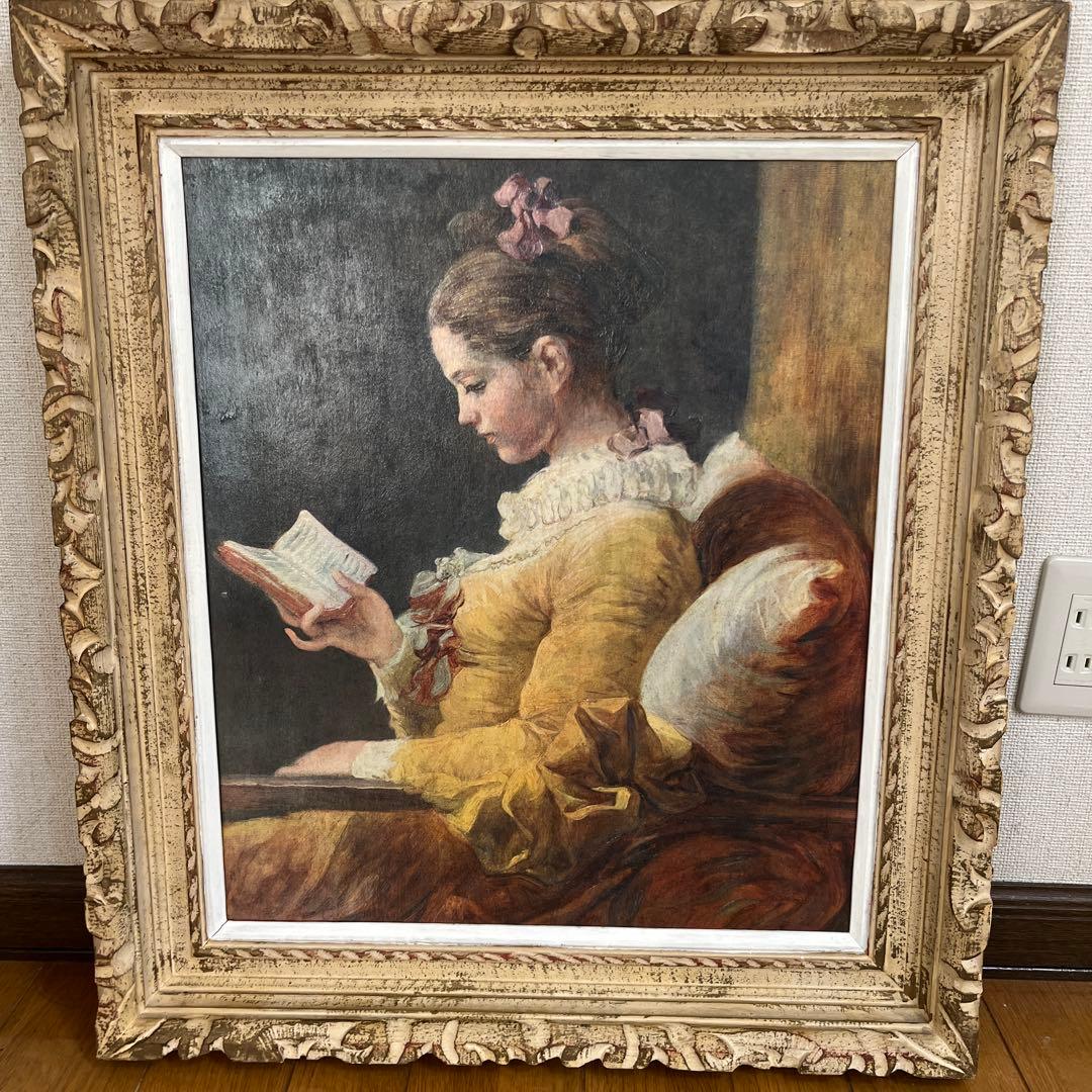 ル*〜様 ブラウン ディックス 油彩画 フリジール