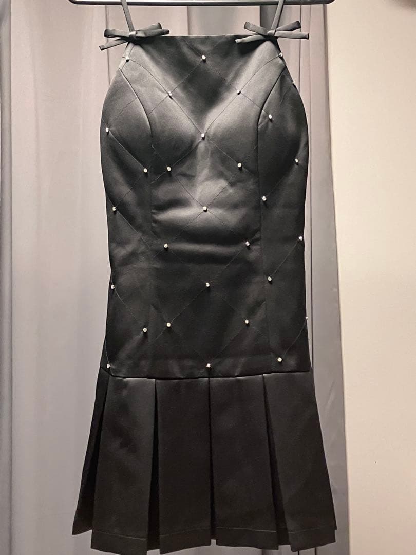 ROBE de FLEURS ブラックミニドレス