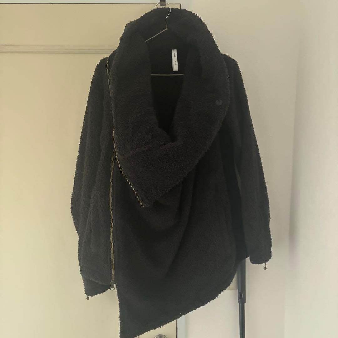 glamb 変形 ジップ ライダースジャケット