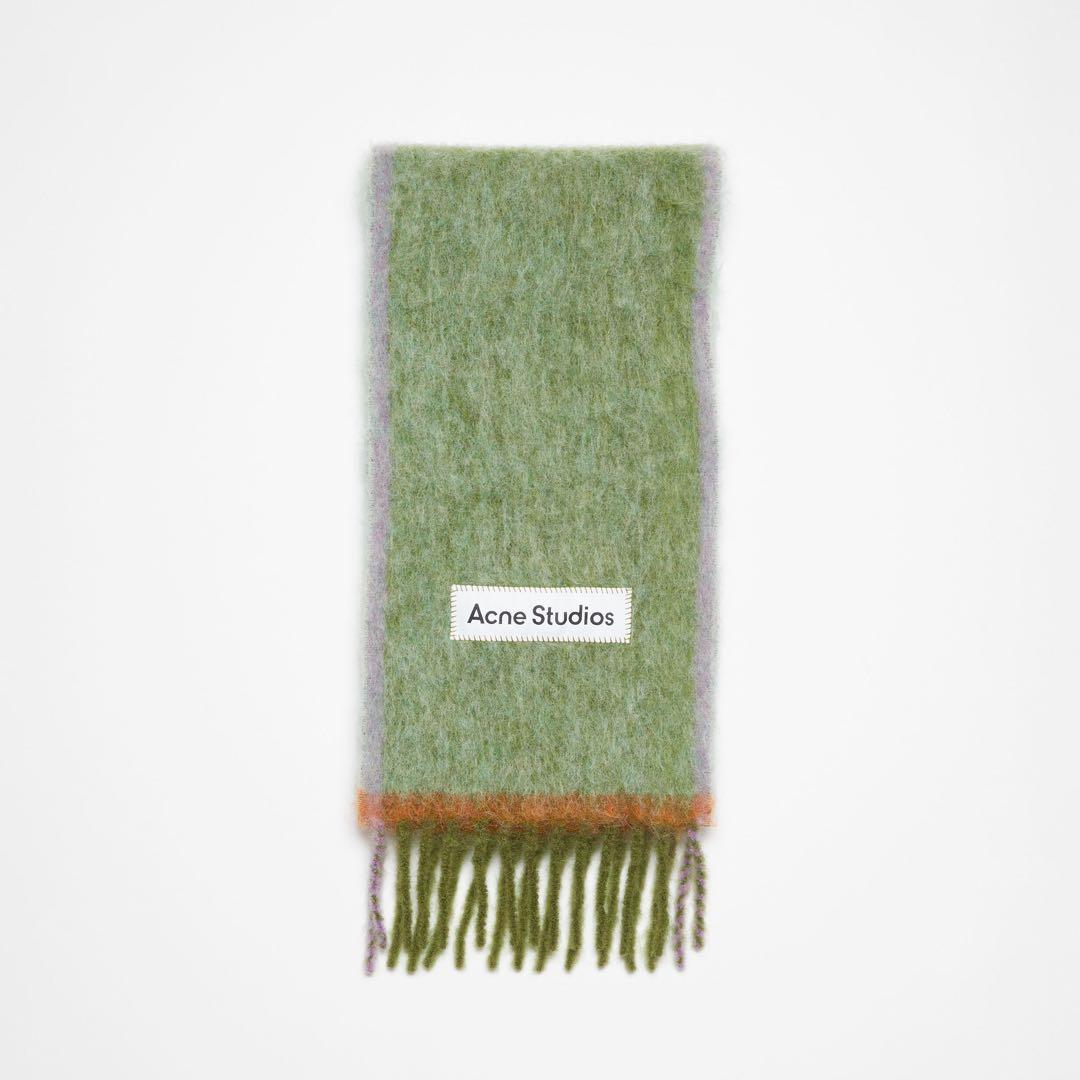 Acne Studious マフラー　グリーン