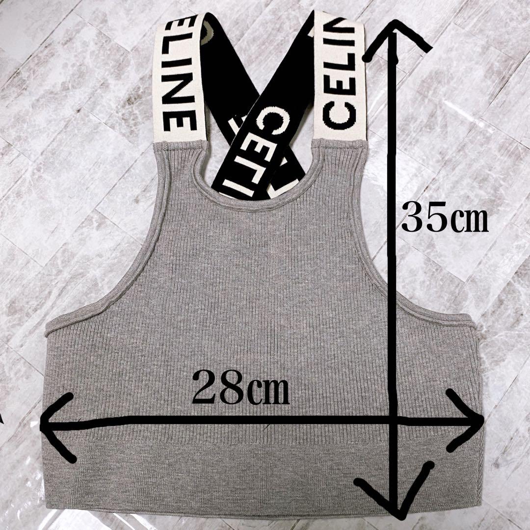 ✨極美品✨CELINE セリーヌ ロゴ ストラップ クロスバック タンクトップ