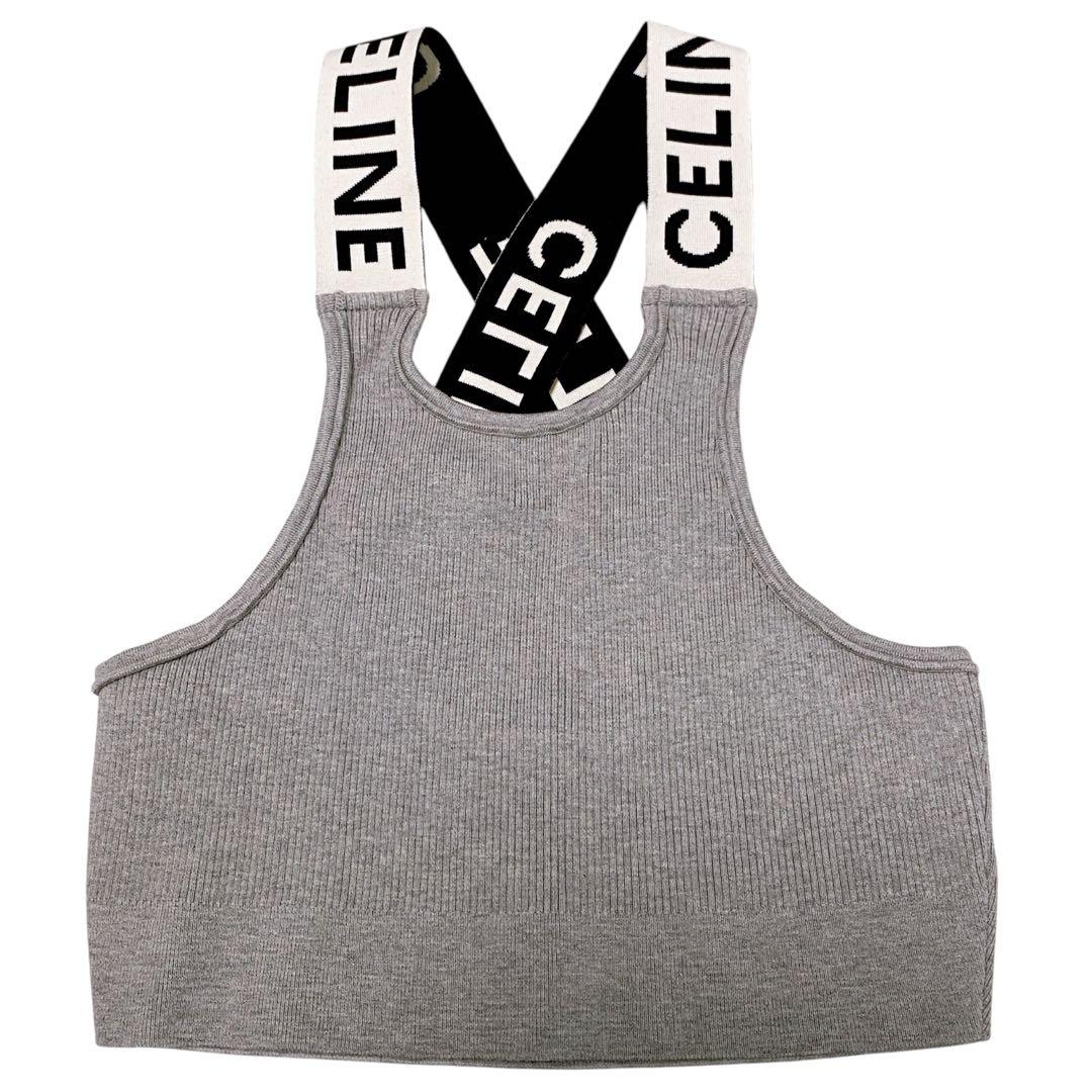 ✨極美品✨CELINE セリーヌ ロゴ ストラップ クロスバック タンクトップ