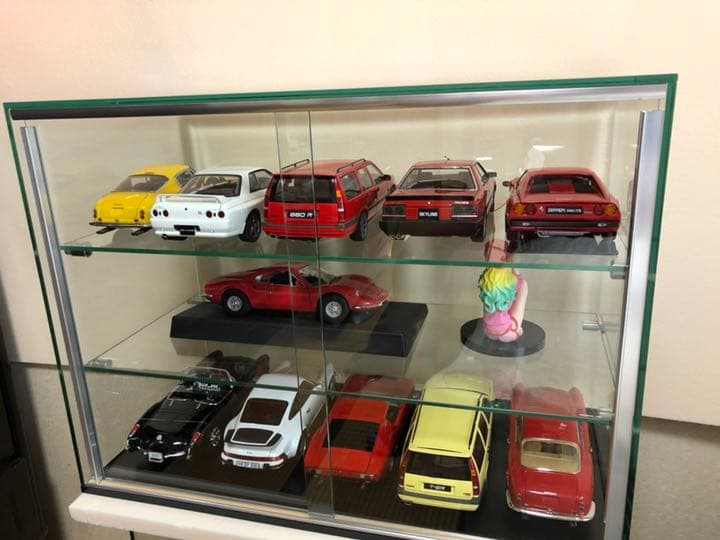 高級ガラスケース☆フィギュア☆1/18☆ミニカー☆ガラスケース☆コレクション☆A