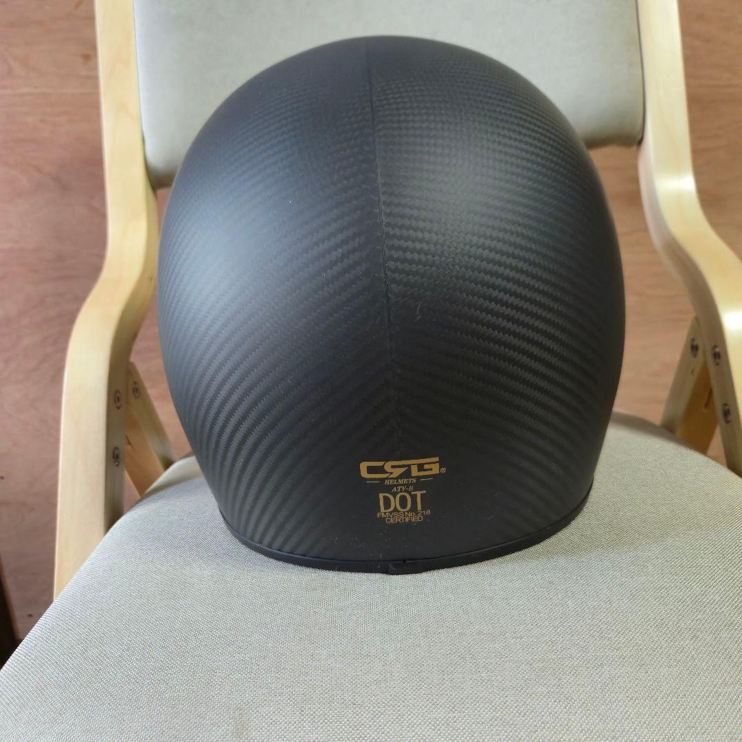 カーボンファイバー調 フルフェイスヘルメット　60