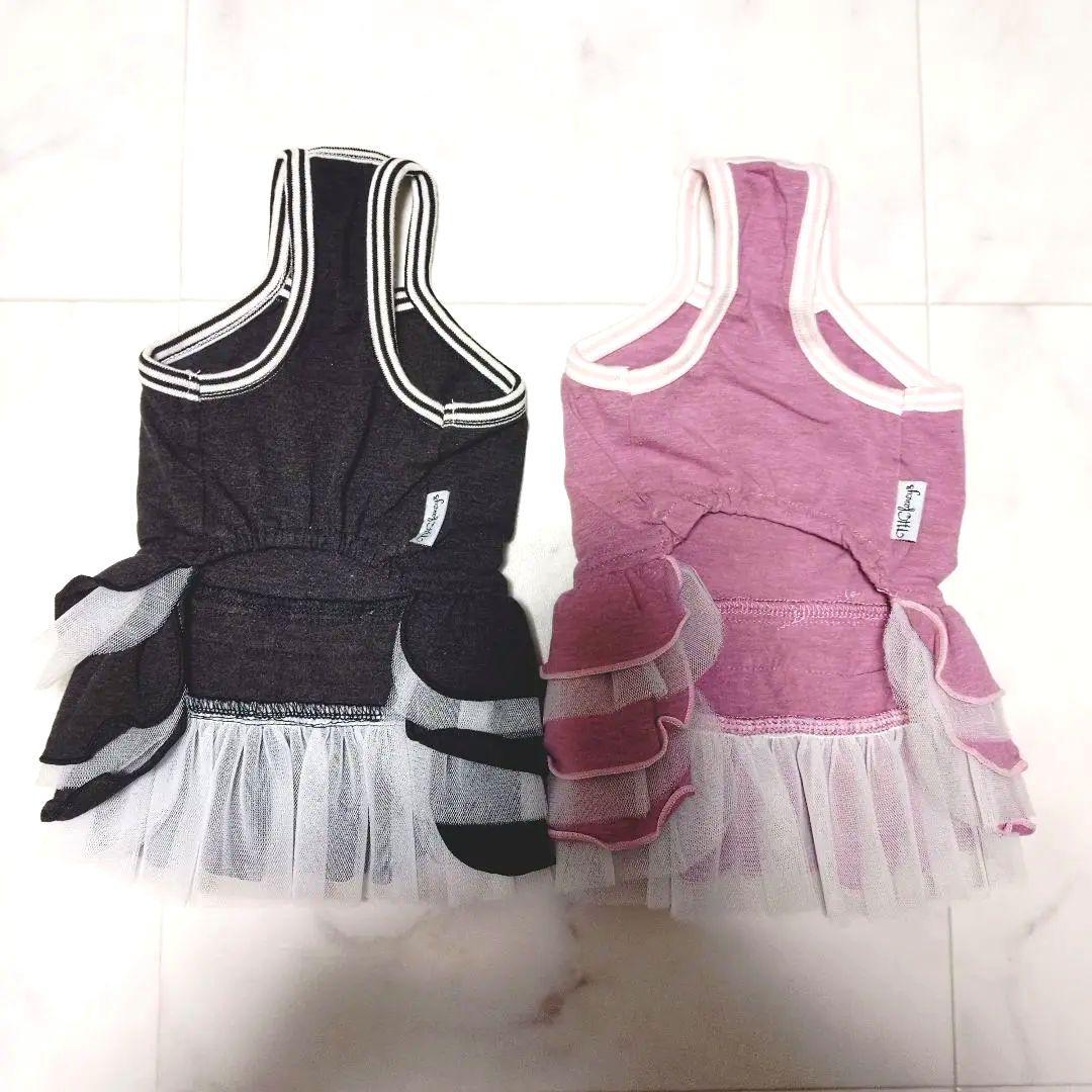 THEfancys テラヘルツ2wayフリフリワンピ ブラック＋ピンク