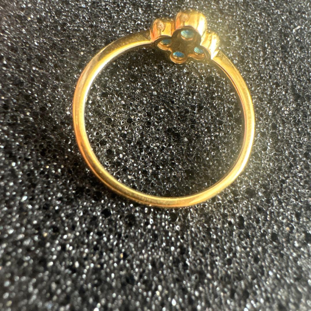 ビズー　アナイス　アパタイト　K18 イエローゴールド　9号