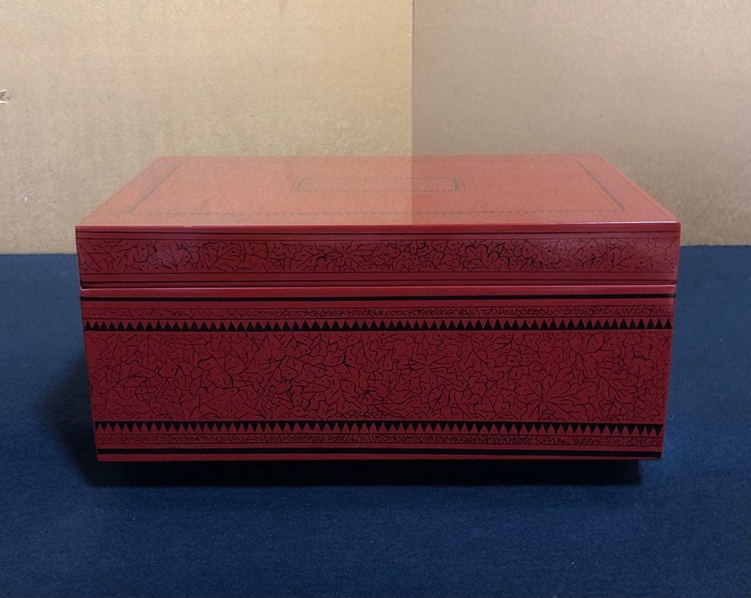 割引❗️茶道具 蒟醤 茶箱 お茶道具5点付 木製漆器　250827G3