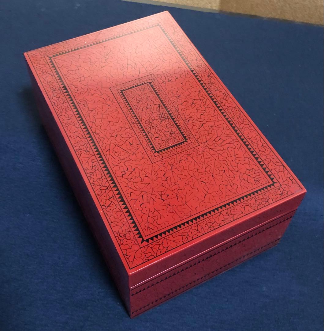 割引❗️茶道具 蒟醤 茶箱 お茶道具5点付 木製漆器　250827G3