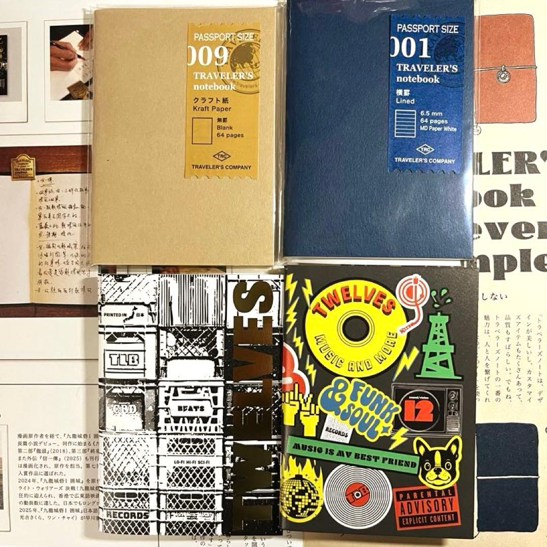 USEDトラベラーズノート パスポートサイズ ブラック財布化仕様にカスタマイズ