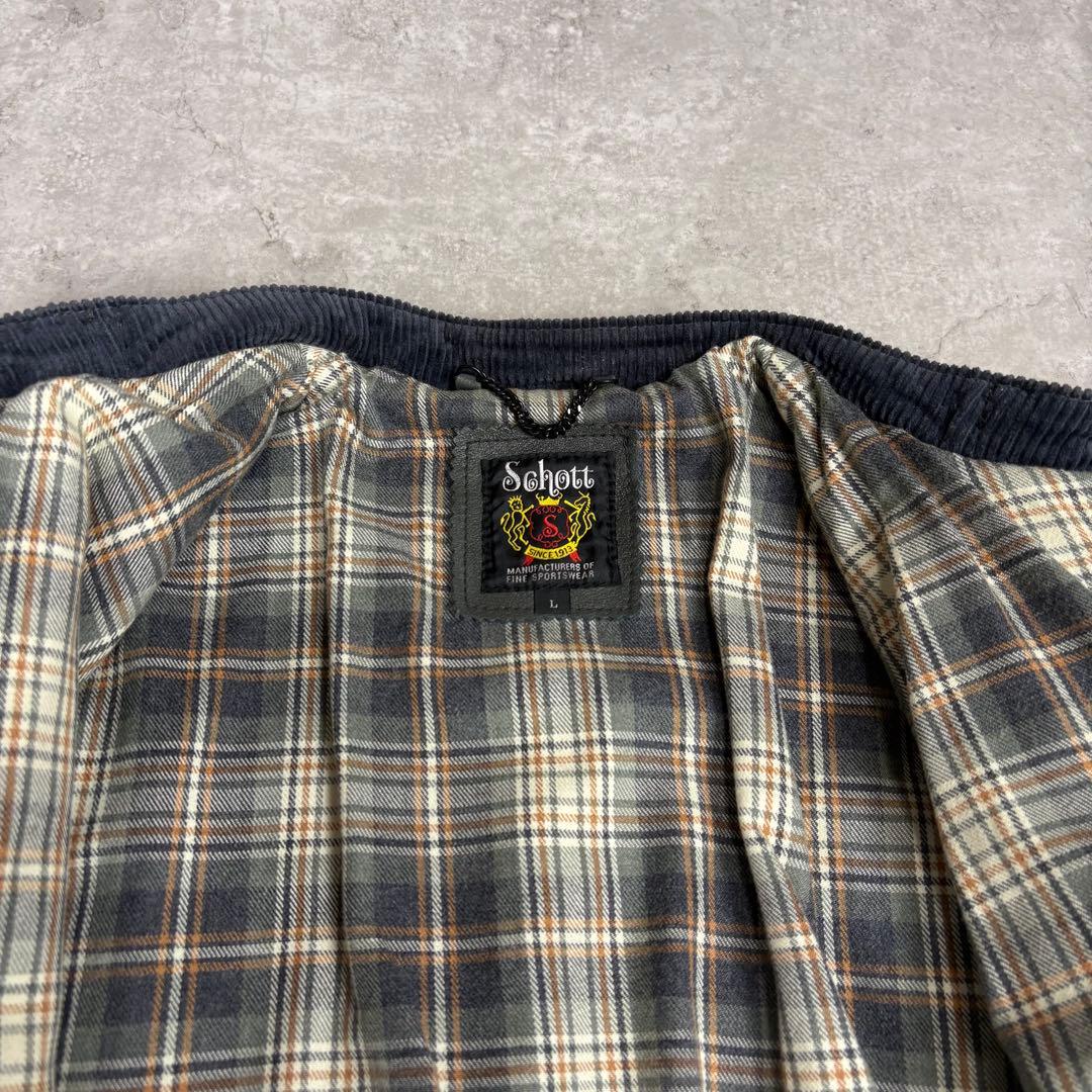 ショット　 Schott シングル　レザー ライダースジャケット　L カーキ